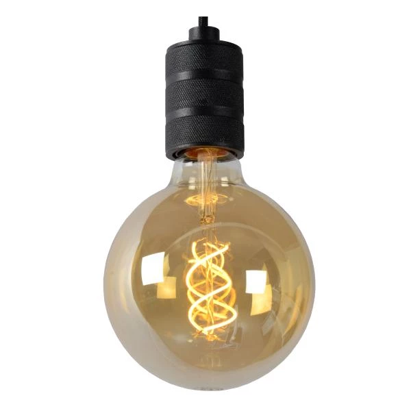 Lucide JOVA - Pendant light - Ø 10 cm - 1xE27 - Black - detail 5